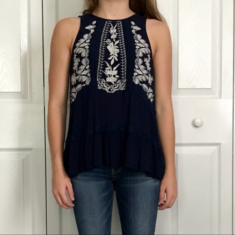 Navy Blue Top